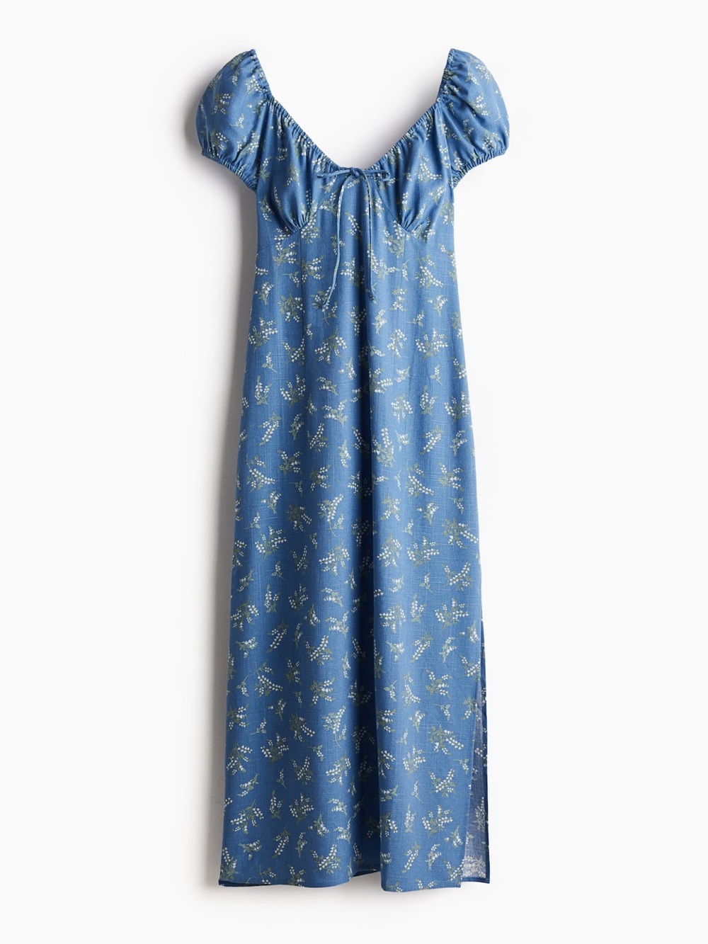 H&M Doen Inspired Pattern “Sofia Dress Lapis Bluebell Ballad” S - Picture 4 of 5